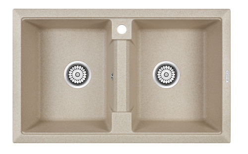 Кухонная мойка Paulmark TANDEM 80/2 PM238150-BE 81х50 цвет бежевый